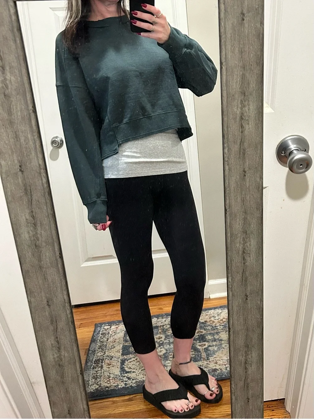 NWT Free People Movement Intercept Pullover in Evergreen
